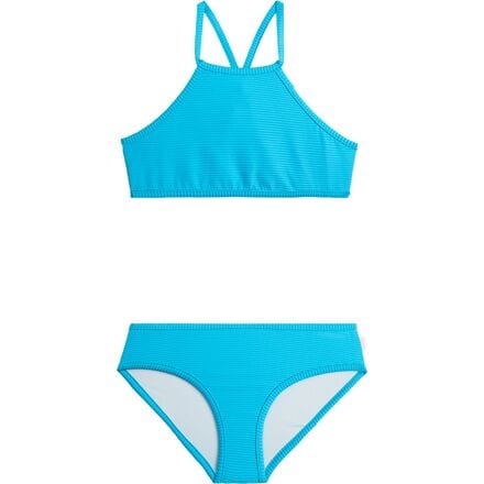 Seafolly - Summer Essentials Apron Tankini Swimsuit - Girls' - Scuba Blue
