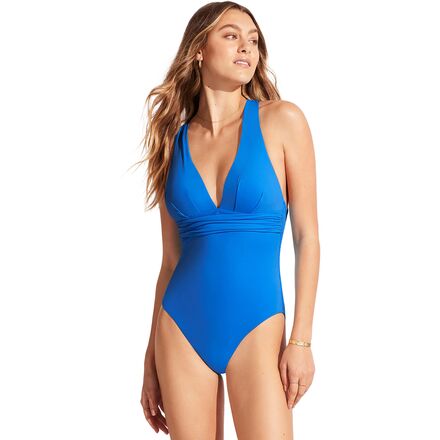 Collective Cross Back One Piece Swim Suit - Women's