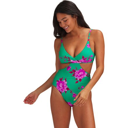 Seafolly - Full Bloom Wrap Front One-Piece Swimsuit - Women's