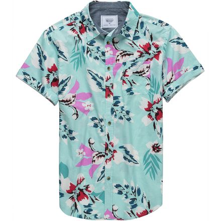 Straight Faded - Tropical Print Button-Down - Men's
