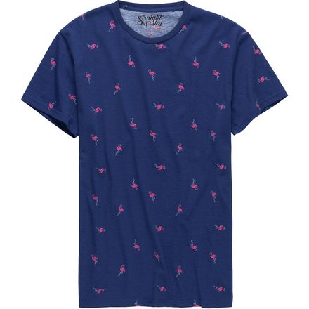 Straight Faded - Flamingo Printed Short Sleeve T-Shirt - Men's
