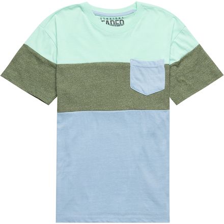 Straight Faded - Color Block Pocket T-Shirt - Men's