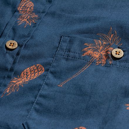 Stoic - Palm Leaf Print Short-Sleeve Button-Down Shirt - Men's