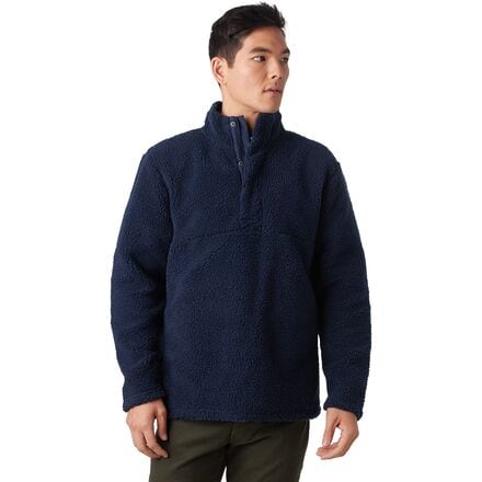 Stoic - Sherpa Pullover 1/4-Zip Snap Front Placket - Men's - Blue Nights