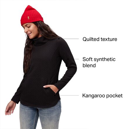Stoic - Quilted Cowl Neck Pullover - Women's