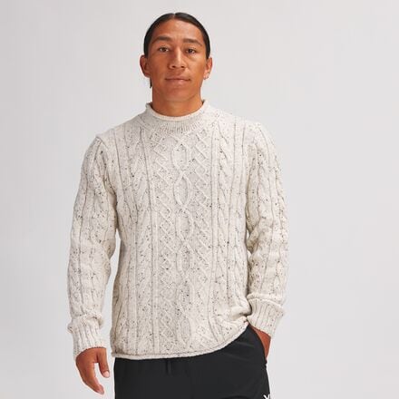 Stoic - Cableknit Roll Neck Sweater - Men's - Oatmeal