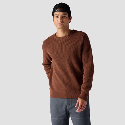 Stoic - Cotton Fisherman's Sweater - Men's - Downtown Brown