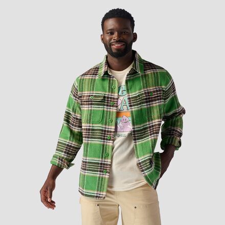 Stoic - Flannel Shirt Jacket - Men's - Green Plaid