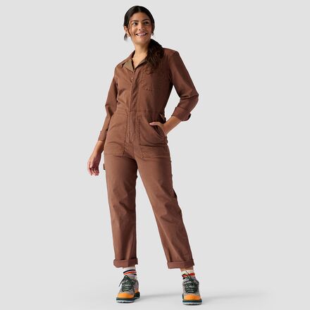 Stoic - Long-Sleeve Venture Jumpsuit - Women's - Downtown Brown
