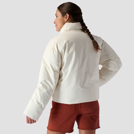 Stoic - Cropped Boxy Snap Front Puffer - Women's