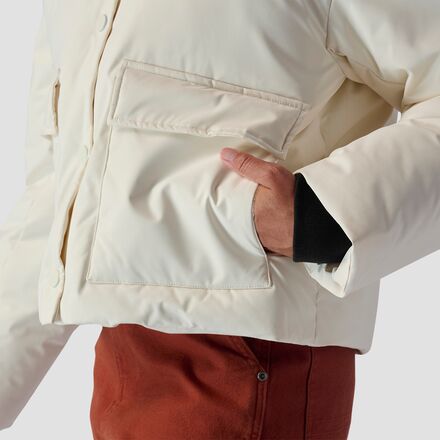 Stoic - Cropped Boxy Snap Front Puffer - Women's