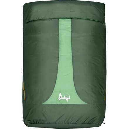 Slumberjack - Grizzly Glades 25F 2P Hooded Sleeping Bag: 25F Synthetic - Green