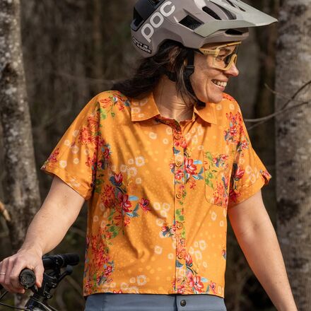 SHREDLY - Explorer Cropped Short-Sleeve Button-Up Jersey - Women's