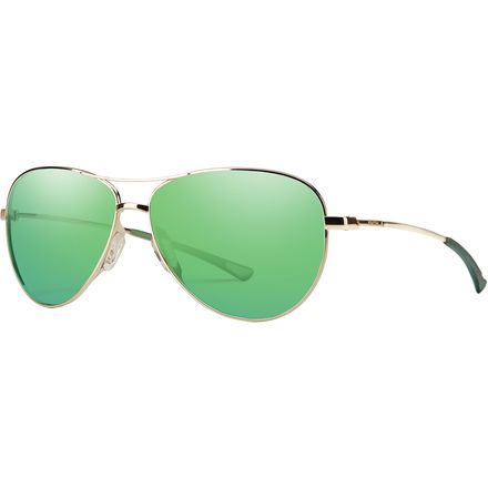Smith - Langley Sunglasses - Women's - Gold/Green Sol-X