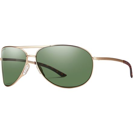 Smith - Serpico 2 ChromaPop Polarized Sunglasses - Matte Gold/Polarized Gray Green