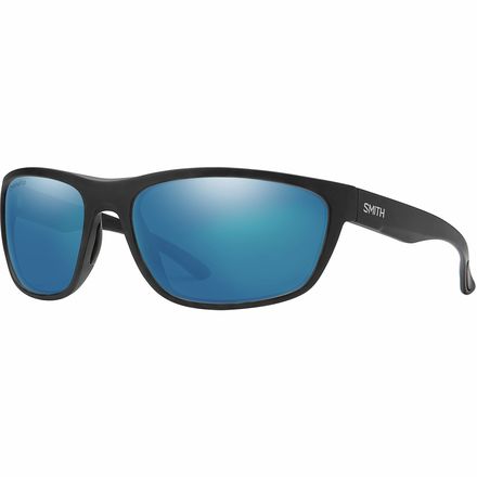 Smith - Redding Glass ChromaPop Polarized Sunglasses - Matte Black-Chromapop Polarized Blue Mirror