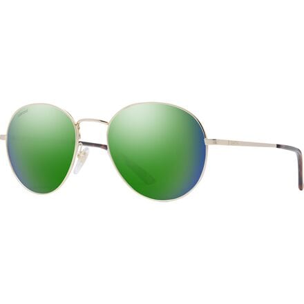 Smith - Prep Polarized Sunglasses - Gold/Polarized Green Mirror