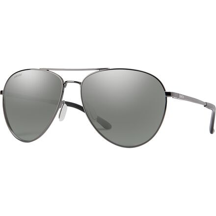 Smith - Layback Polarized Sunglasses - Dark Ruthenium/Polarized Platinum Mirror