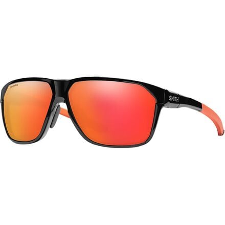 Smith - Leadout Pivlock Polarized Sunglasses - Black/Cinder/ChromaPop Red Mirror