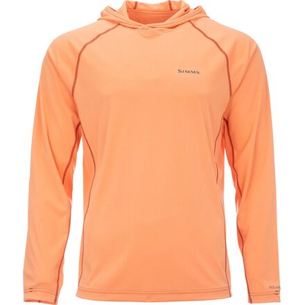 Simms - SolarFlex Hooded Pullover - Men's - Coral Reef Heather