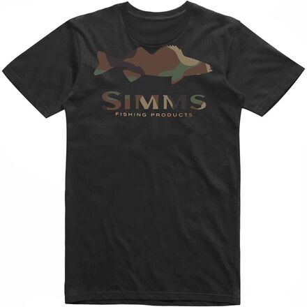 Simms - Walleye Logo T-Shirt - Men's - Black