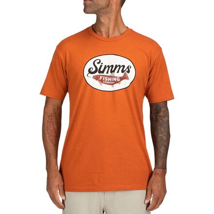 Simms - Trout Wander T-Shirt - Men's - Adobe Heather