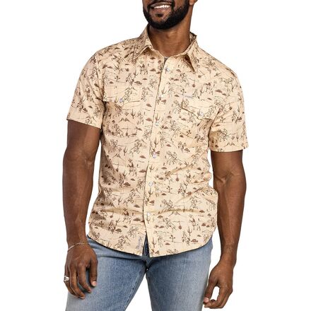 Serape Pearl Snap Short-Sleeve Shirt - Men's