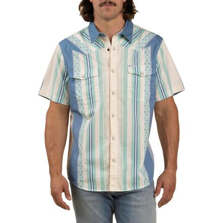 Serape Pearl Snap Short-Sleeve Shirt - Men's