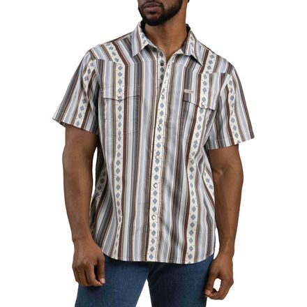 Serape Pearl Snap Short-Sleeve Shirt - Men's