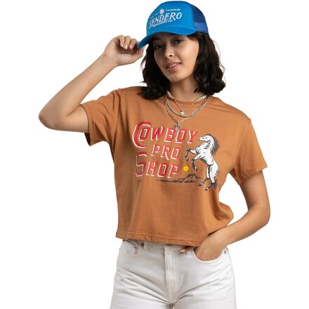 Cowboy Pro Shop Crop T-Shirt - Women's