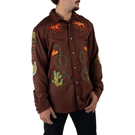 Show Pony Embroidered Western Pearl Snap LS Shirt