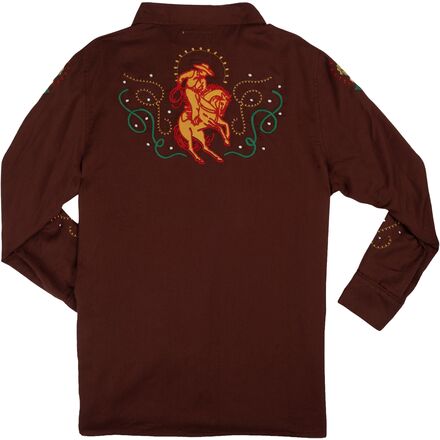 Sendero Provisions Co. - Show Pony Embroidered Western Pearl Snap LS Shirt