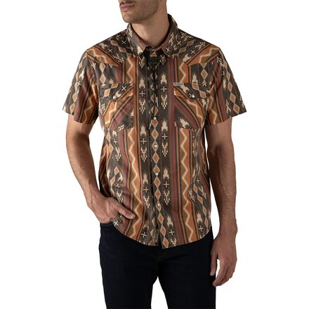 Sendero Provisions Co. - The Wyatt Pearl Snap SS Print Shirt - Men's