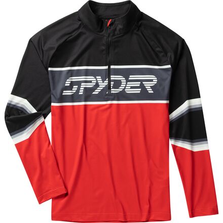 Spyder - Paramount Lightweight Top - Men's - Black/Volcano