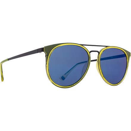 Spy - Toddy Sunglasses - Green Apple Black Gray with Light Blue Flash Mir