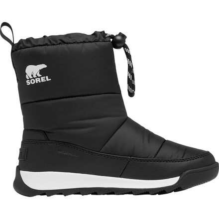 SOREL - Whitney II Plus Puffy WP Boot - Kids' - Black/Sea Salt