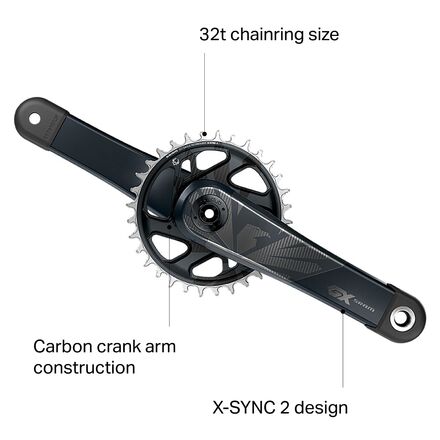 SRAM - GX Eagle DUB Carbon Crankset - Boost