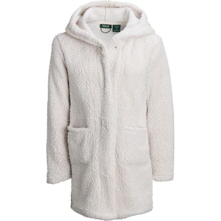 Stillwater Supply Co - Solid Nubby Long Hooded Jacket - Women's - Winter White