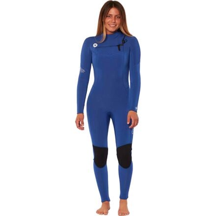 Sisstr Revolution - 7 Seas 5/4 Chest Front Full Zip Wetsuit - Women's - Bright Blue