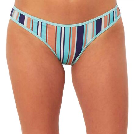 Sisstr Revolution - Stripe Gili Everyday Bikini Bottom - Women's - Baja Blue