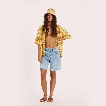 Sisstr Revolution - Distant Shores Ss Woven Top - Women's