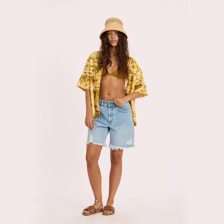 Sisstr Revolution - Distant Shores Ss Woven Top - Women's