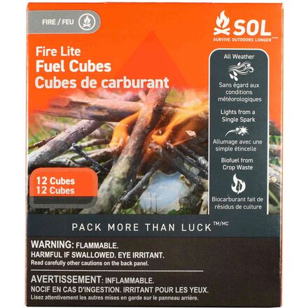 S.O.L Survive Outdoors Longer - Fire Lite Fuel Cubes in Box