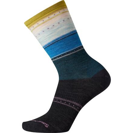 Smartwool - Sulawesi Stripe Crew Sock - Women's - Charcoal