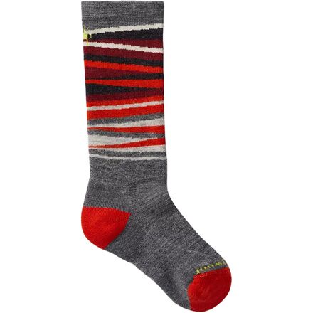 Smartwool - Wintersport Stripe Sock - Kids' - Medium Gray