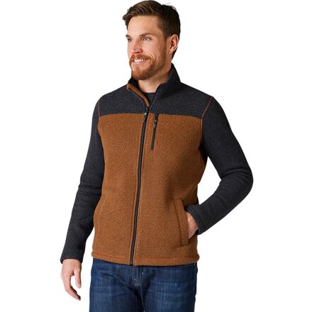 Smartwool - Hudson Trail Full-Zip Fleece Jacket - Men's - Acorn/Dark Charcoal