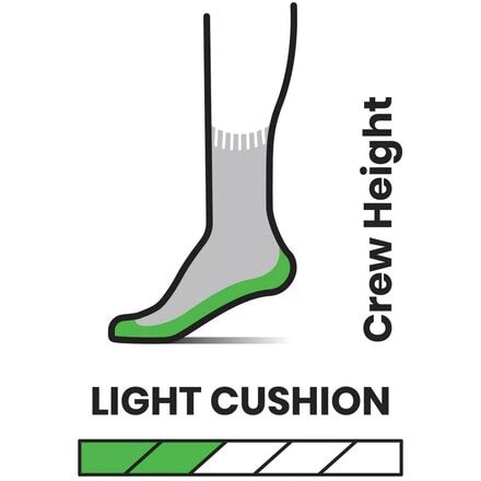 Smartwool - Classic Hike Light Cushion Mountain Pattern Crew Sock
