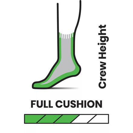 Smartwool - Performance Hike Full Cushion Rail Stripe Crew Sock