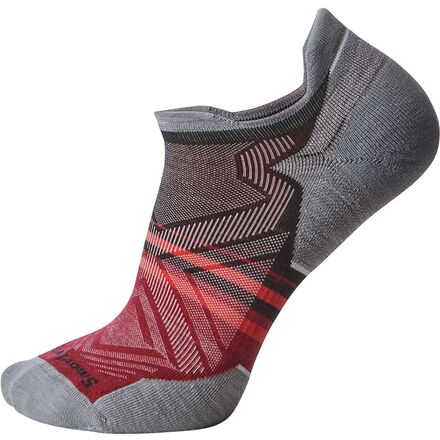 Smartwool - Run Targeted Cushion Low Ankle Pattern Sock - Tibetan Red