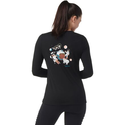Smartwool - One Small Step For Sheep LS Graphic T-Shirt - Women's - Black